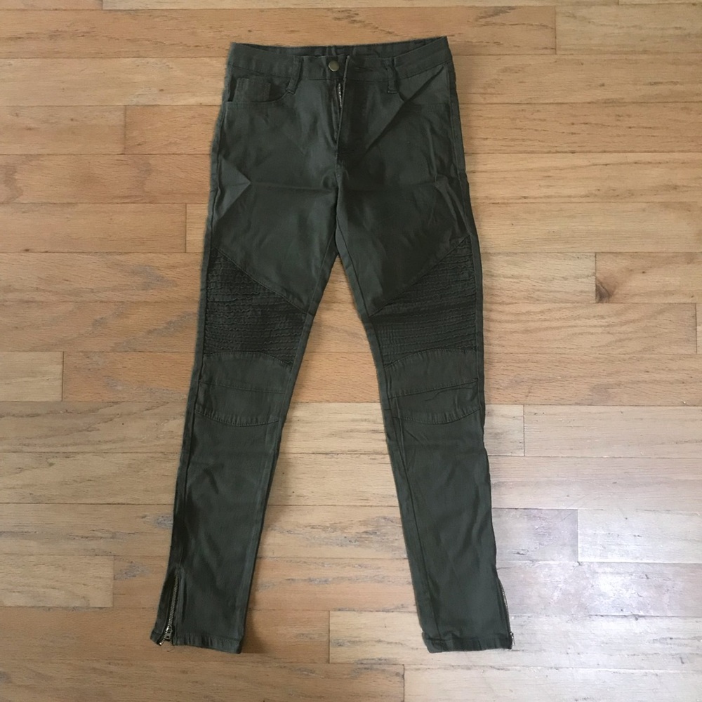 NEW olive green skinny jeans